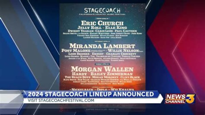 Stagecoach 2024 Lineup to Feature Morgan Wallen, Eric Church, Miranda Lambert, Post Malone, Wi |