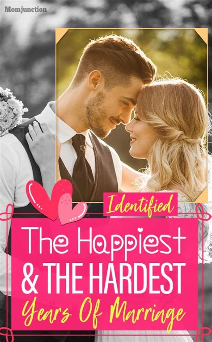 The Happiest and the Hardest Years of Marriage Are Finally Identified